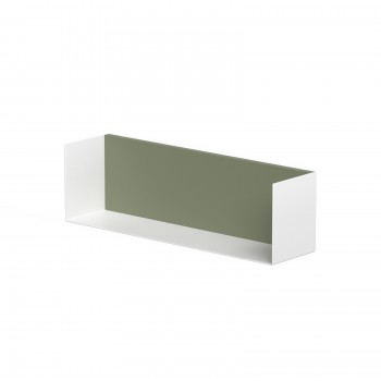 KAME Полка для ванной комнаты 40см, white/savannah green
