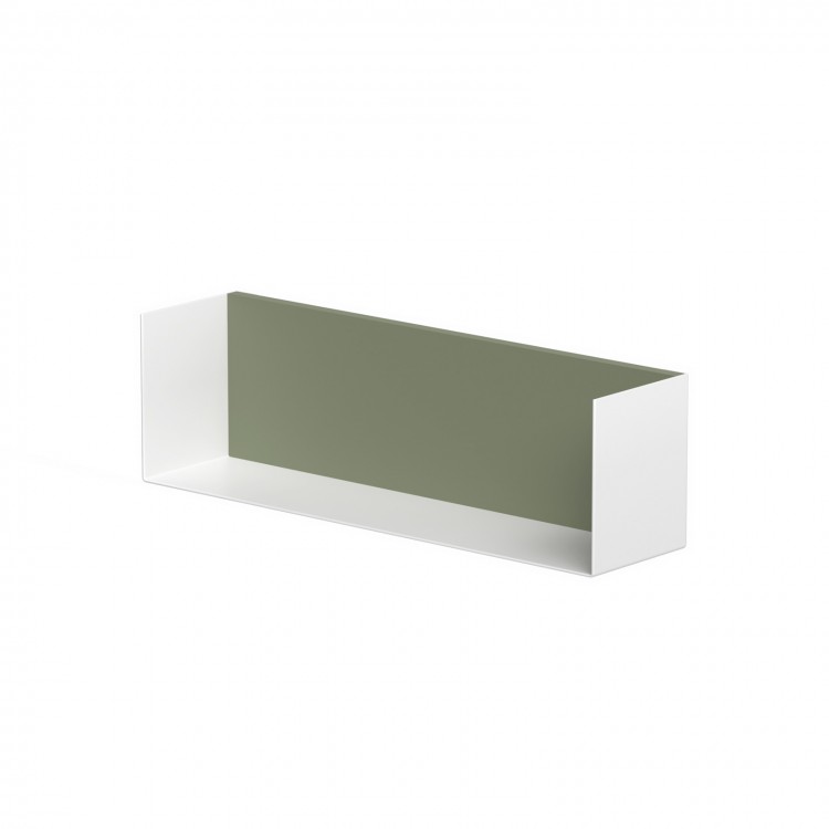 KAME Полка для ванной комнаты 40см, white/savannah green