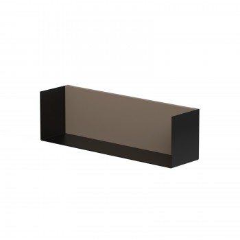KAME Vannas istabas plaukts 40cm, black/cocoa brown