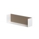 KAME Полка для ванной комнаты 40см, white/cocoa brown