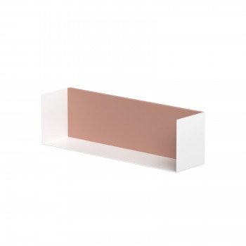 KAME Полка для ванной комнаты 40см, white/dusty pink