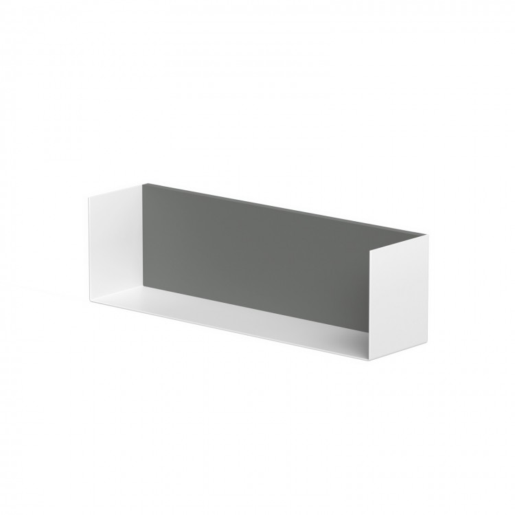 KAME Полка для ванной комнаты 40см, white/grey stone
