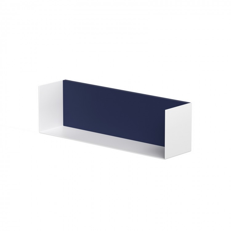 KAME Полка для ванной комнаты 40см, white/dark blue