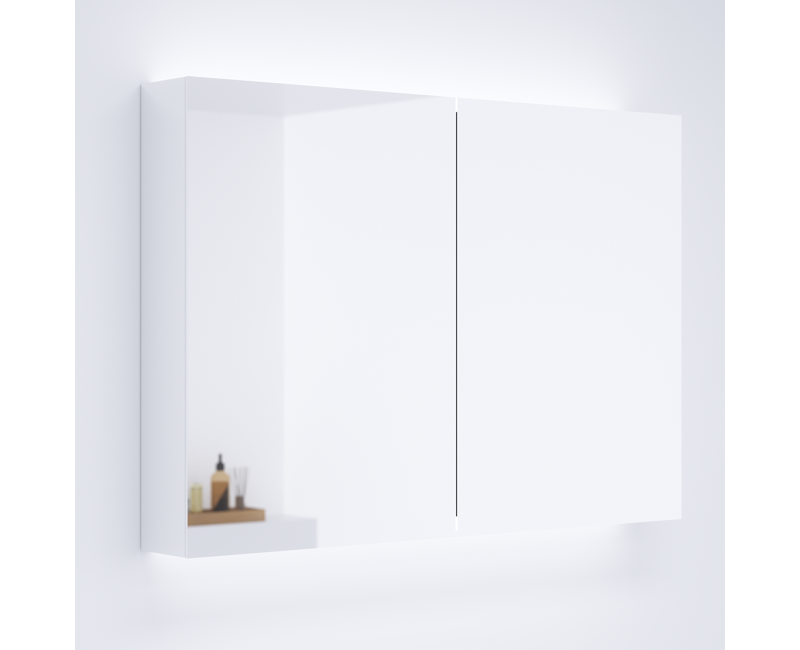 KAME SOFTLIT Vannas istabas spoguļskapītis ar SHADOW-FREE apgaismojumu 101x70 cm, MCDMSH/100-70/MR