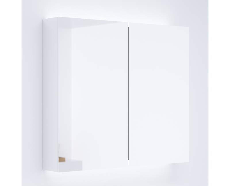 KAME SOFTLIT SHADOW-FREE Шкафчик с зеркальными дверцами 81x70 cm, MCDMSH/80-70/MR