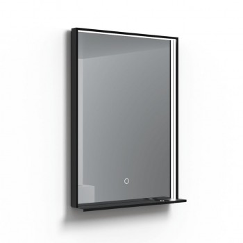 Kame INDO Spogulis rāmī ar LED apgaismojumu 60x80cm, MR-R01/60-80/BL