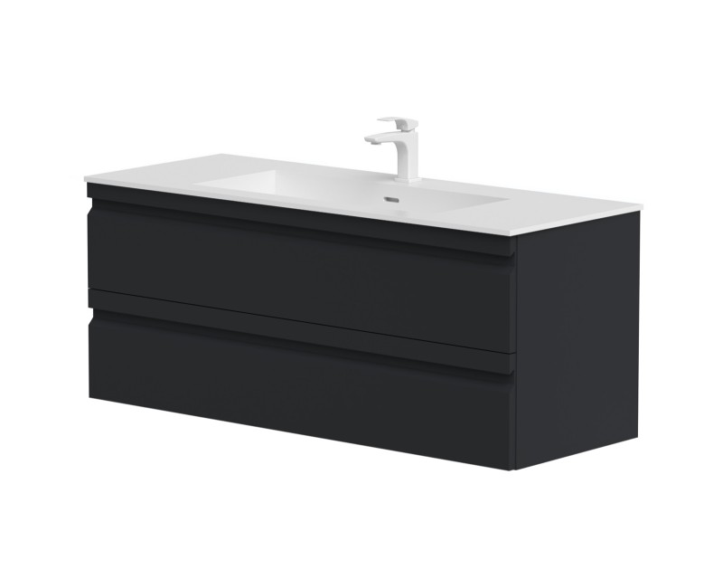 Kame Terra Шкафчик под раковину 120cm, matt black