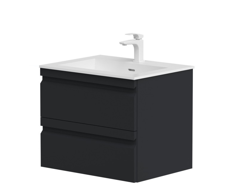 Kame Terra Шкафчик под раковину 60cm, matt black
