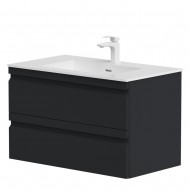 Kame Terra Шкафчик под раковину 80cm, matt black