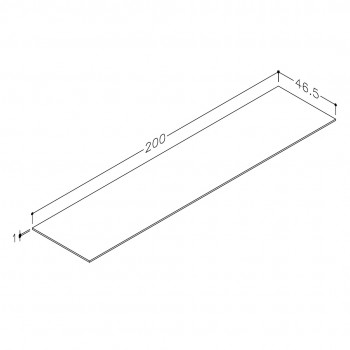 Kame Компактная столешница из HPL 200см, WP/20-3/H12