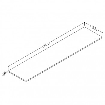 Kame DECTON Darba virsma 200cm, WP/20-3/D21