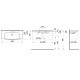 Laufen Pro Nordic Izlietne 100x42cm, H810958 Laufen Pro Nordic Izlietne 100x42cm, H810958