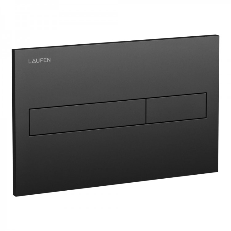 Laufen LIS DUO Divrežīmu noskalošanas taustiņš, melna H895661716 Laufen LIS DUO Divrežīmu noskalošanas taustiņš, melna H895661716