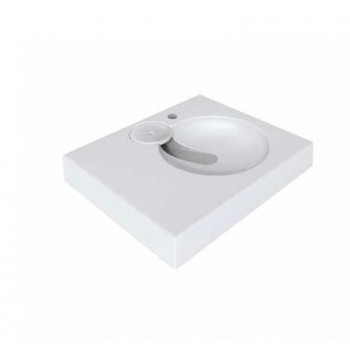 Polycer Akmens Masas Izlietne virs veļas mašīnas Compactino 60x50 cm, WBX-103