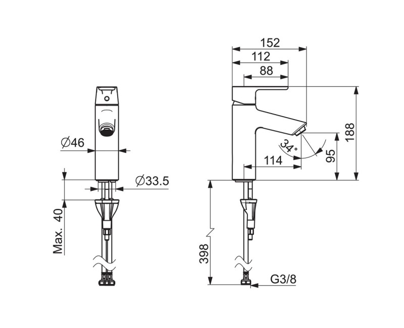 ORAS OPTIMA XL Смеситель для умывальника 2605F