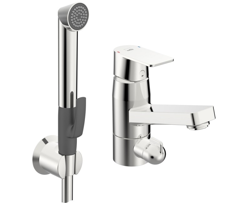 ORAS STELA смеситель для раковины с гигиеническим душем и клапаном для стиральной машины 4807F