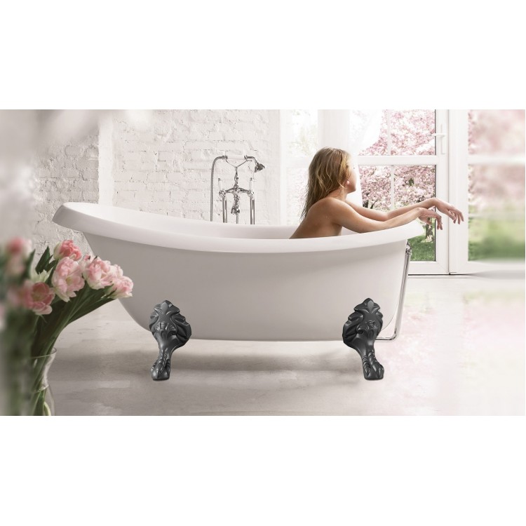 PAA Vanna VICTORIA 1700x830x610, Silkstone, kājas Antica Graphite PAA Vanna VICTORIA 1700x830x610, Silkstone, kājas Antica Graphite