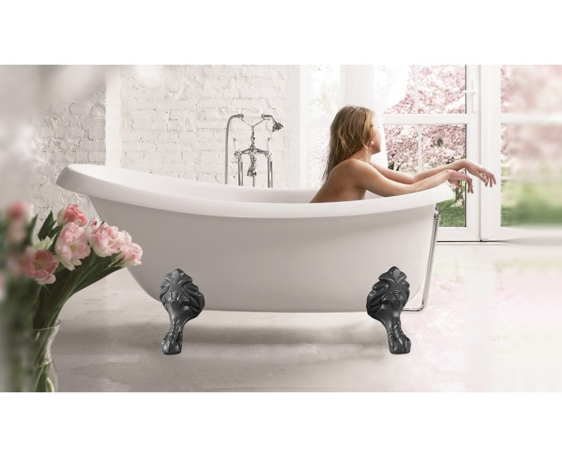 PAA Vanna VICTORIA 1700x830x610, Silkstone, kājas Antica Graphite