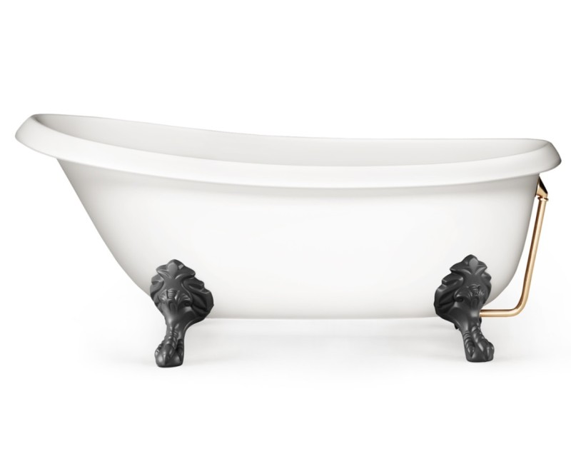 PAA Vanna VICTORIA 1700x830x610, Silkstone, kājas Antica Graphite