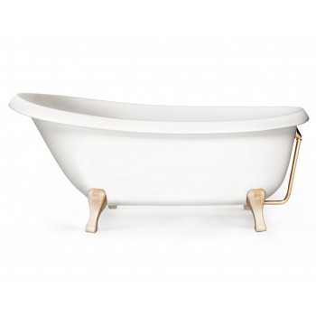 Vanna Paa VICTORIA Akmens masas 1700x830mm ar Koka kājām, Balta