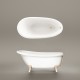 PAA Vanna VICTORIA 1700x830x610, kājas Wooden Natural PAA Vanna VICTORIA 1700x830x610, kājas Wooden Natural