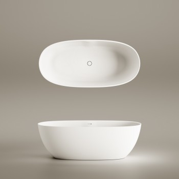 Vanna Paa Bella Akmens masas 1705x800mm Balta