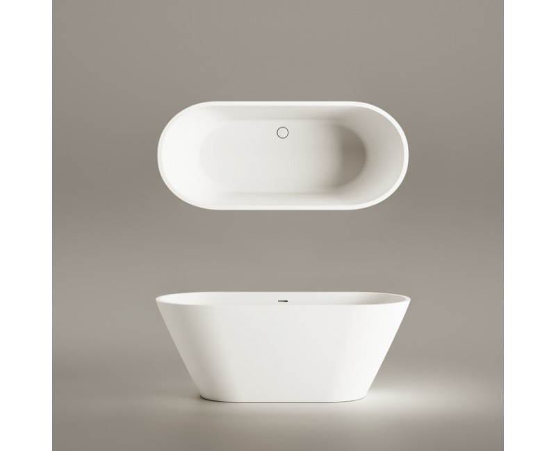 PAA Свободно стоящая ванна DECO NUDO 1660x725, silkstone, matte caffelatte