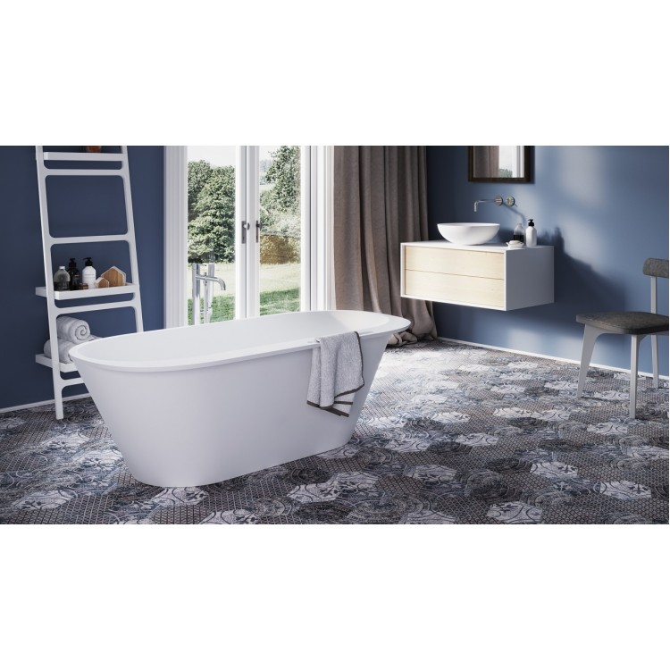PAA Свободно стоящая ванна DECO RIM 1660x815, silkstone, matte grey PAA Свободно стоящая ванна DECO RIM 1660x815, silkstone, matte grey