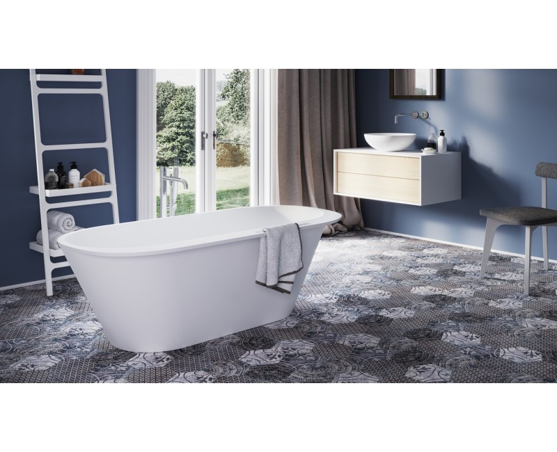 PAA Свободно стоящая ванна DECO RIM 1660x815, silkstone, matte caffelatte