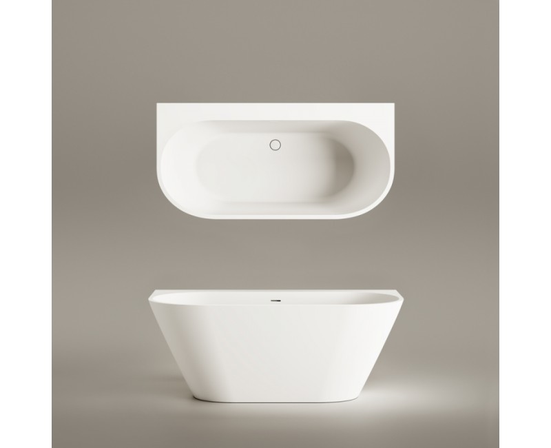 PAA Свободно стоящая ванна DECO WALL 1660x810, silkstone