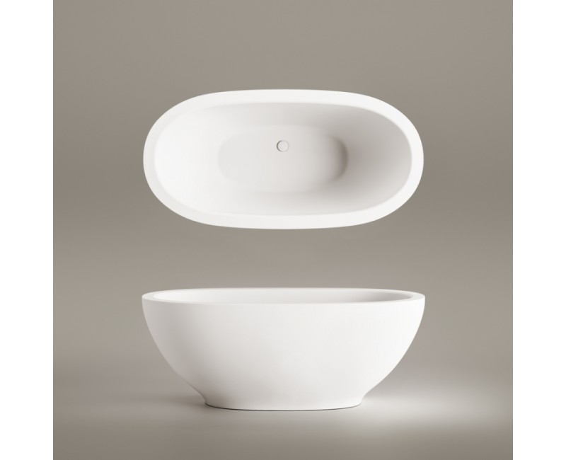 PAA Свободно стоящая ванна FELICE 1800x900, silkstone, graphite