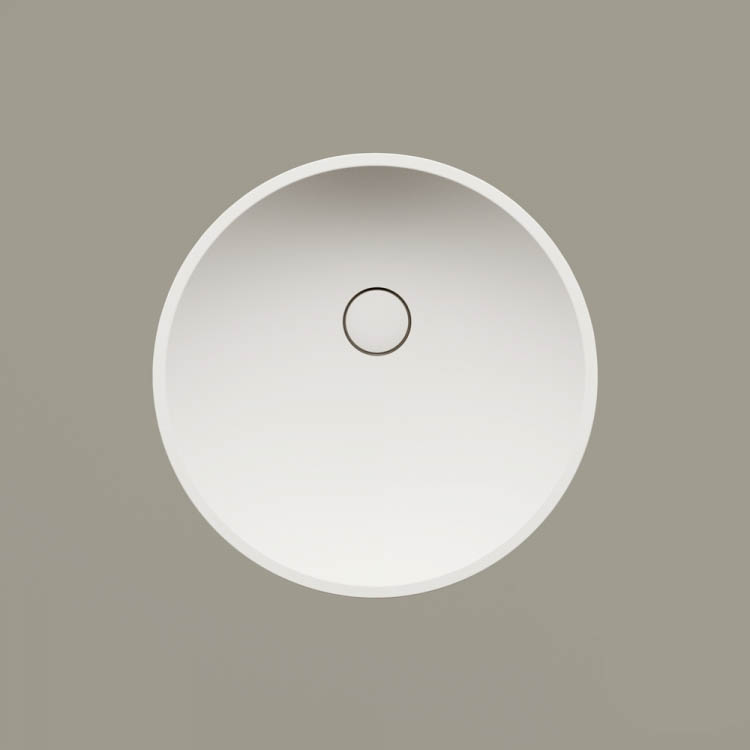 PAA Раковина накладная DECO Ø 450 мм, silkstone, белая PAA Раковина накладная DECO Ø 450 мм, silkstone, белая