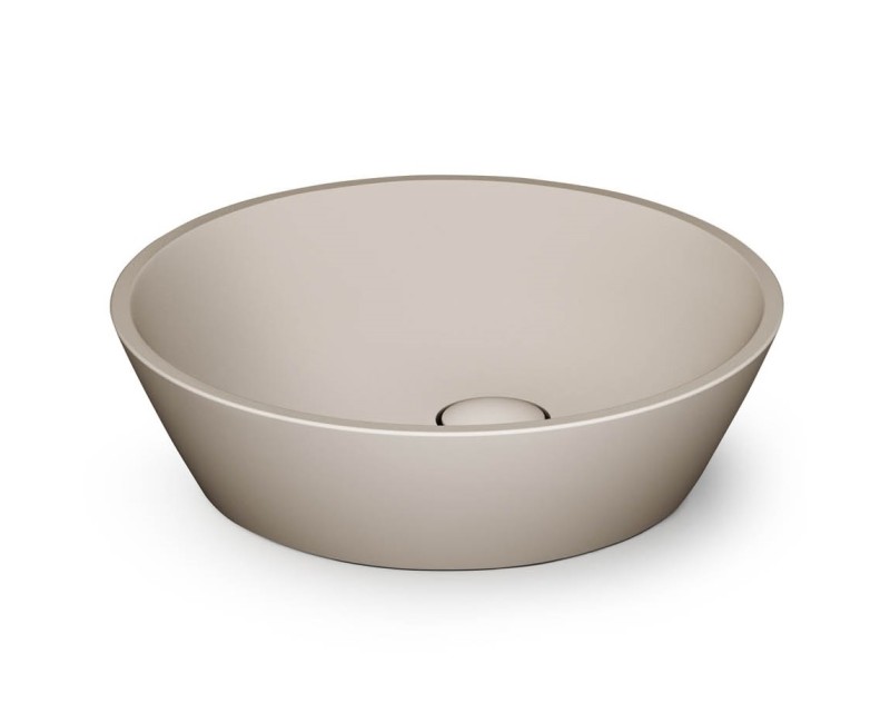 PAA Uzliekamā izlietne DECO Ø 450 mm, silkstone, matte caffelatte