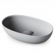 PAA Uzliekamā izlietne BELLA 650x390mm, silkstone, matte grey PAA Uzliekamā izlietne BELLA 650x390mm, silkstone, matte grey