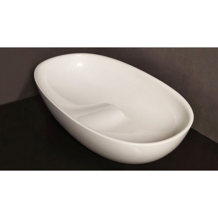 PAA Uzliekamā izlietne BELLA 650x390mm, silkstone, matte caffelatte PAA Uzliekamā izlietne BELLA 650x390mm, silkstone, matte caffelatte