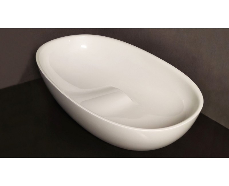 PAA Uzliekamā izlietne BELLA 650x390mm, balta