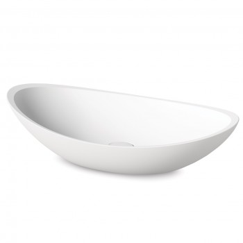 Izlietne PAA FELICE SilkStone 690x375mm Balta