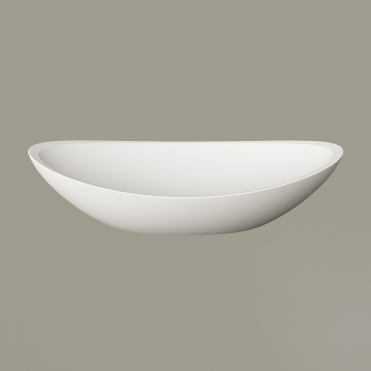 PAA Uzliekamā izlietne FELICE 690x375 mm, silkstone, matte grey PAA Uzliekamā izlietne FELICE 690x375 mm, silkstone, matte grey