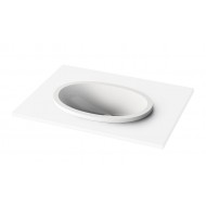 Izlietne PAA OVO Akamems masa 550x372mm, Balta