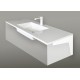 PAA MINI LOTO Vannas istabas izlietne 100x40cm, balta PAA MINI LOTO Vannas istabas izlietne 100x40cm, balta