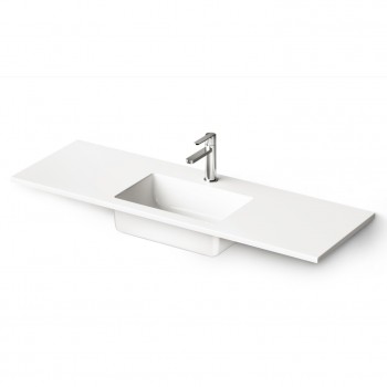 Izlietne PAA LOTO MINI Akmens masas 1200x400mm, Balta