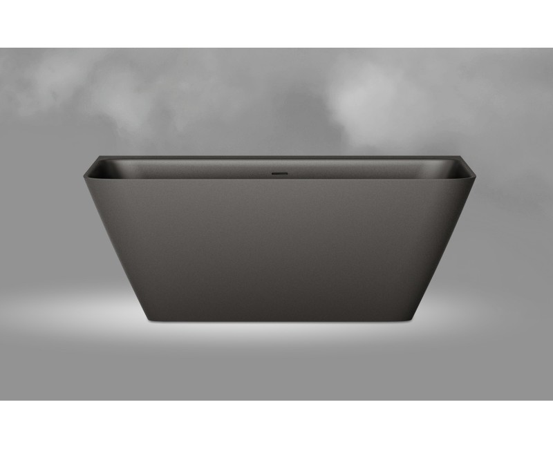 PAA Свободно стоящая ванна QUADRO WALL 1600x750, silkstone graphite, VAQUAWAS/01