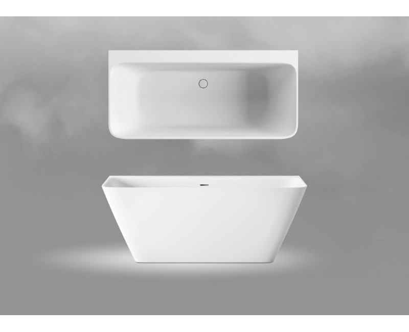 PAA Свободно стоящая ванна QUADRO WALL 1600x750, silkstone, VAQUAWAS/00