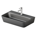 PAA Раковина накладная QUADRO GRAPHITE 700x430мм, IQUAS/01