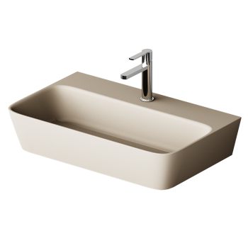 Раковина PAA QUADRO SilkStone 700х430мм матовый кофе латте