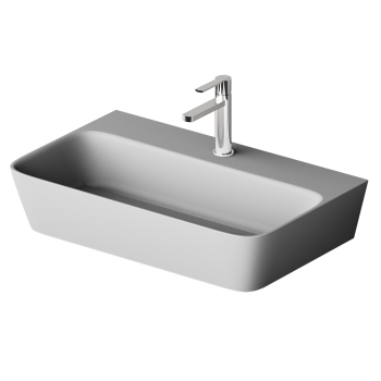 Раковина PAA QUADRO SilkStone 700x430мм матовый серый