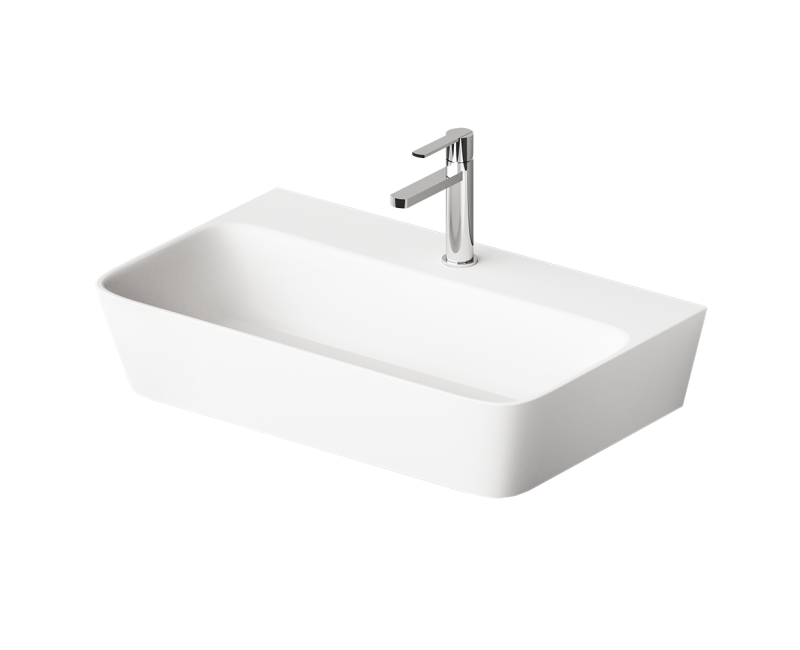 PAA Раковина накладная QUADRO GRAPHITE 700x430мм, IQUAS/00