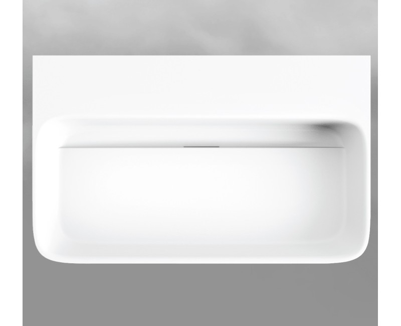 PAA Раковина накладная QUADRO GRAPHITE 700x430мм, IQUAS/0x