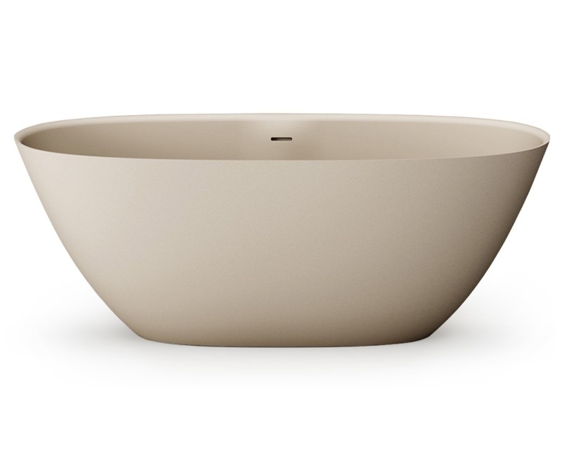 PAA Brīvi stāvoša vanna PERLA 1600x750, Matte Caffelatte