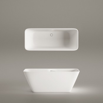 Vanna Paa QUADRO Akmens masas 1590x700mm Balta